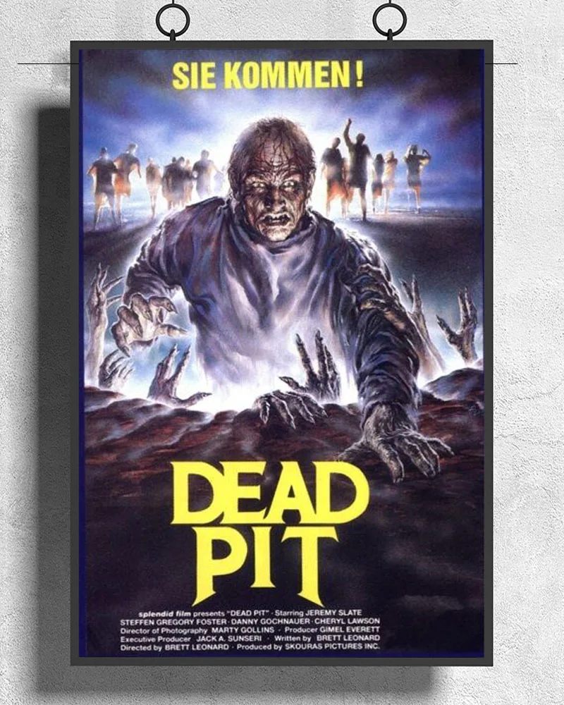 L068 постер из редкой шелковой ткани фильма Мертвецы | Дом и сад