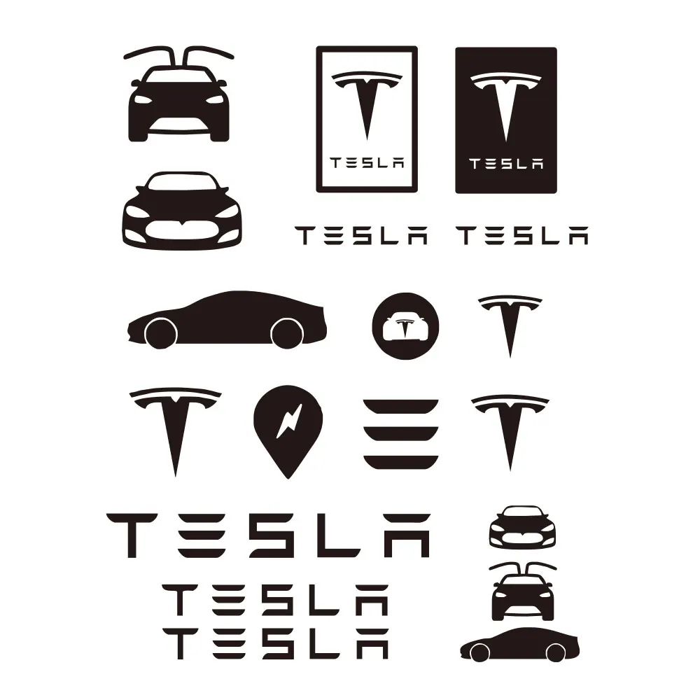 Наклейки Dawasaru для Tesla графические наклейки s Logo TM3 TMX TMS автомобильные аксессуары KK