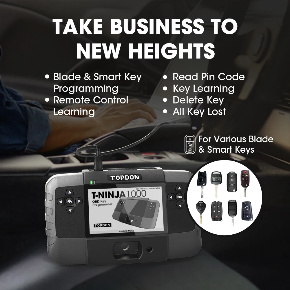 【$270-23 Code：ZIMASALE1700】TOPDON T-Ninja1000 Key программатор иммобилайзер все ключи потерянные