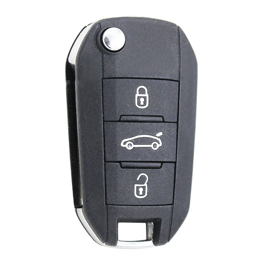 3 кнопочный пульт дистанционного управления 433 МГц ID46 чип для Peugeot 508 Citroen Elysee HU83