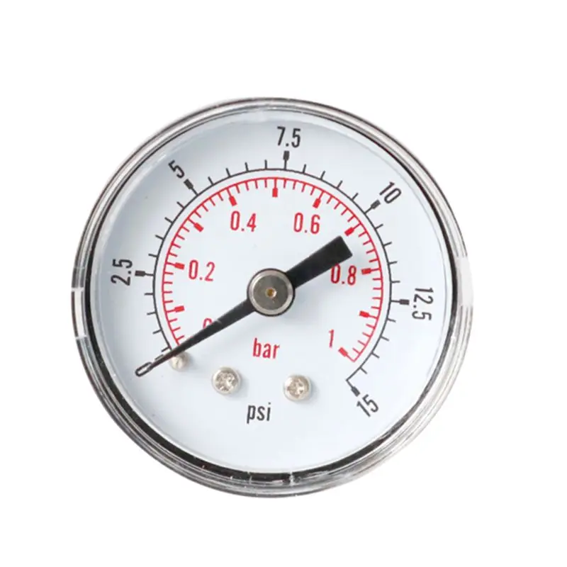 Pressure Gauge 40mm 1/8 BSPT Rear Back 15-300 PSI &amp Bar for Air Gas Wate Fuel C90A 15-30 | Инструменты