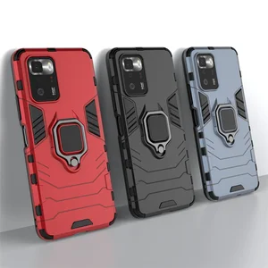 For Cover Xiaomi Poco X3 GT Case For Poco X3 GT Capas Shockproof Hard
Bumper Magnetic Metal Holder Cover For Poco X3 GT Fundas