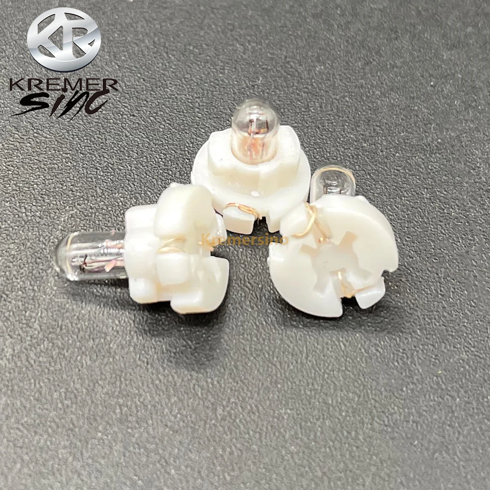 

10pcs T3 Bulbs Lamps for Audi Mercedes Benz BMW Opel Volvo Dashboard Instrument 12V 0.56W White Plum blossom Base