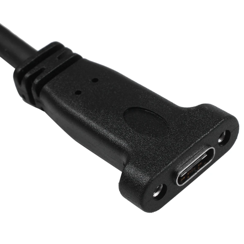 

50Cm Usb 3.1 Front Panel Header Type-E To Usb-C Type C Female Connector Extension Wire Cable With Panel Mount Screw