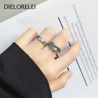 dielorelei 925 sterling silver style women prevent allergy adjustable ring niche eliminates metal allergies accessories gift