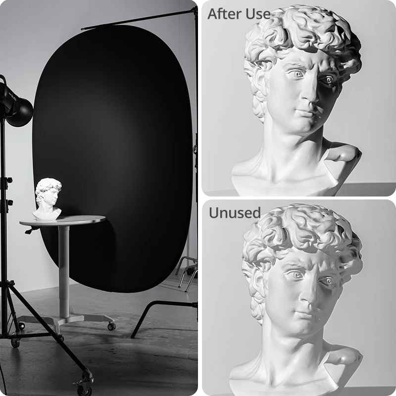 2 в 1 портативный Овальный многодисковый отражатель для фотостудии 100x150 см 150x200 |