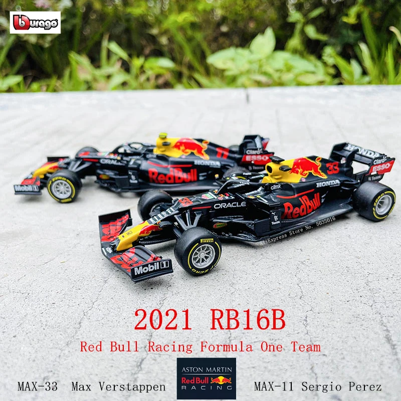 Bburago 1:43 2021 F1 Red Bull Racing RB16B 33 # verpunpen 11 # savior Perez Formula one simulazione lega super giocattolo modello di auto