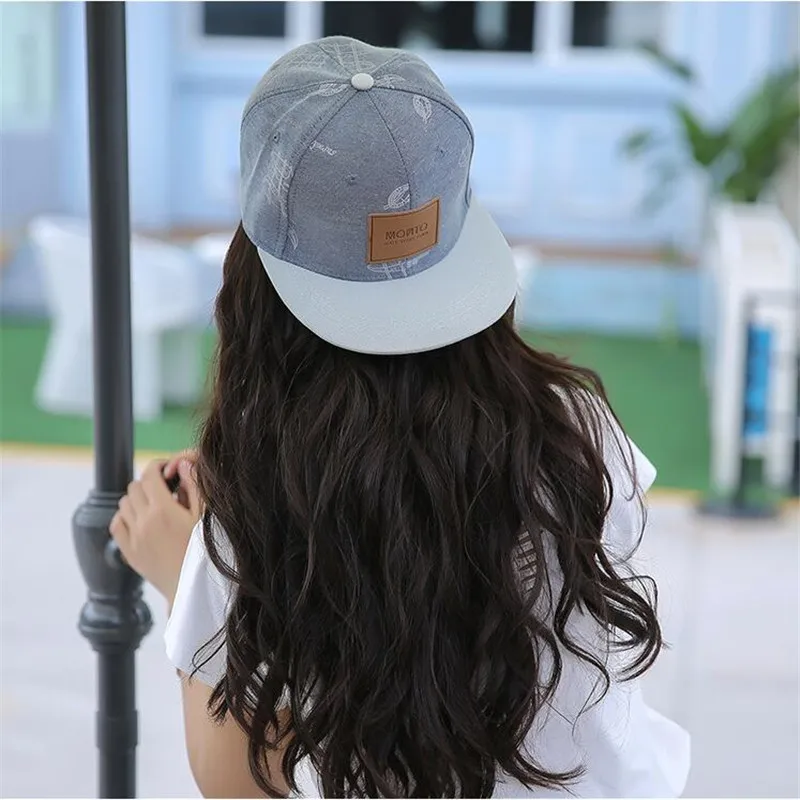 

Cotton Denim Hat Xuyijun Affixed Cloth Fresh Graffiti Letters Casual Hip Hop Baseball Cap Snapback Caps Hats For Men Women Bone