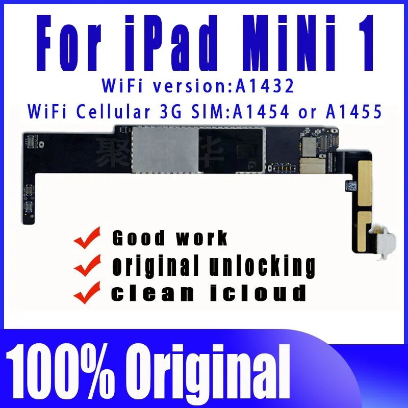 Оригинальная разблокированная материнская плата A1432 wifiVersion A1454 или A1455 icloud для Ipad