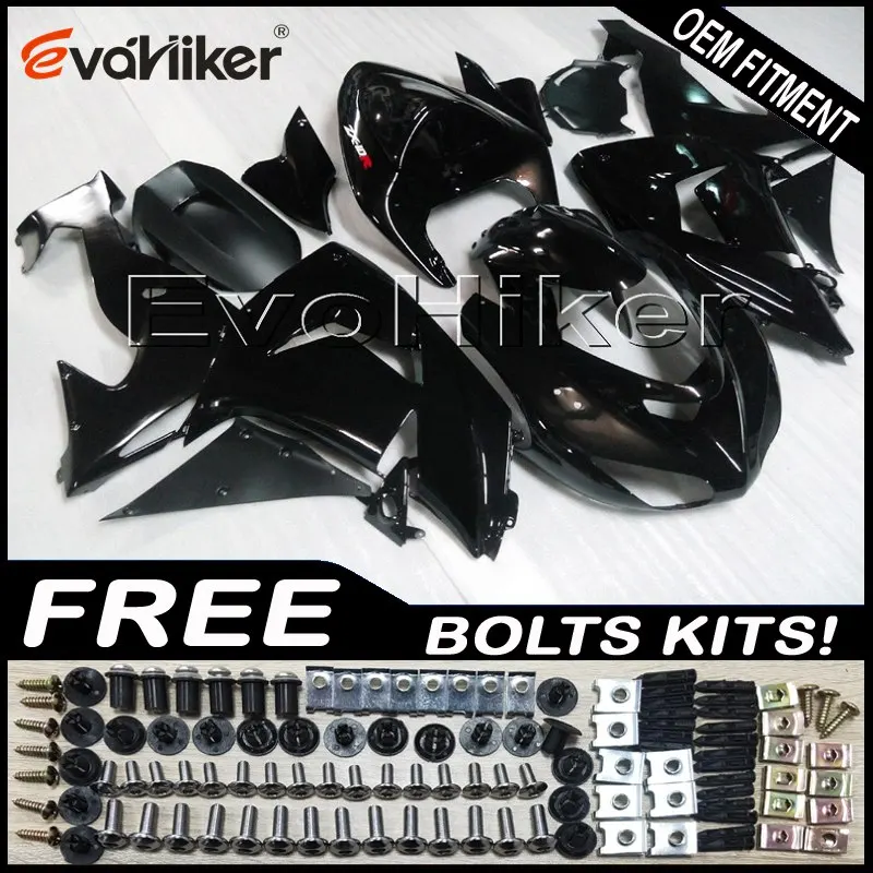 

Custom motorcycle fairing for ZX-10R 2006-2007 ABS motor panels Body Kit black+gifts