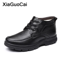 2021 winter men ankle boots high top man casual shoes lace up male plush boots with fur warm mans footwear high quality botas