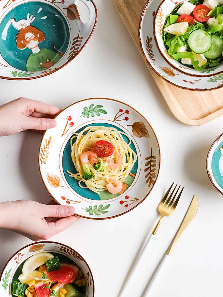 Kawashimaya сказочная японская мультяшная керамическая посуда набор посуды милая