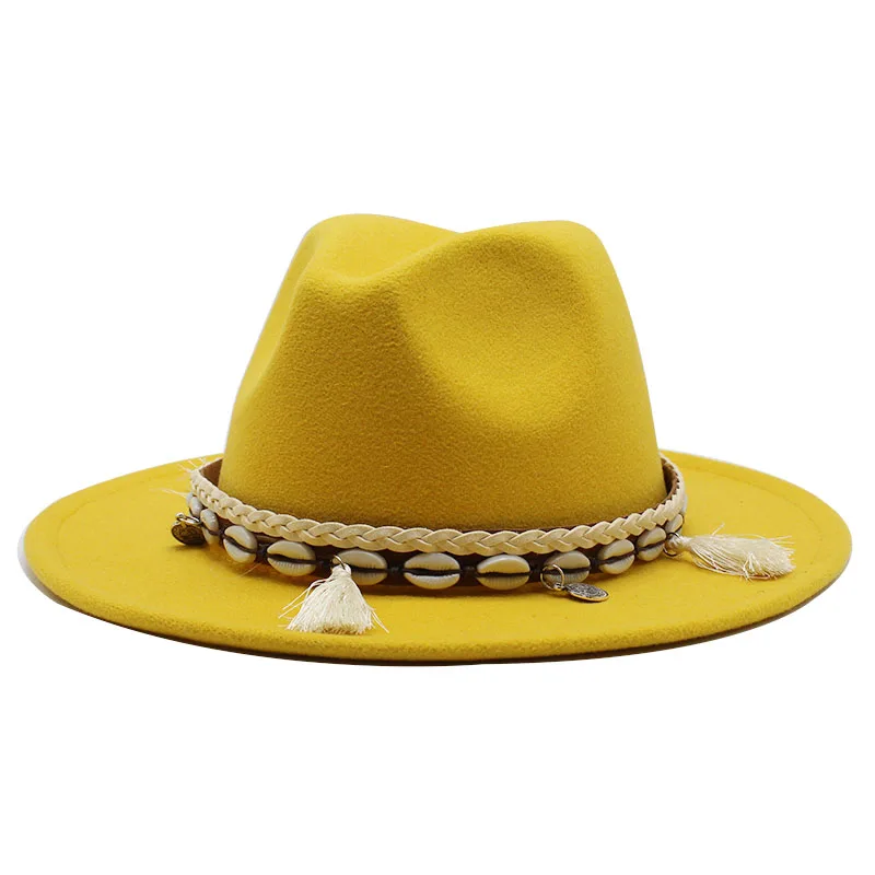 Оптовая продажа шерстяная фетровая шляпа унисекс шляпы федоры для женщин