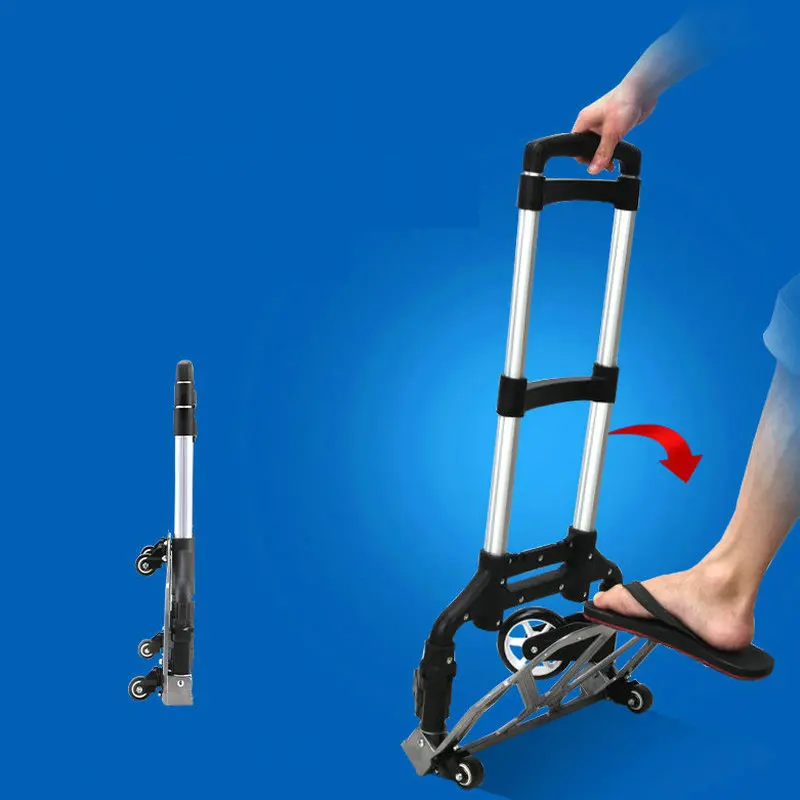 Бытовая тележка для багажа из алюминиевого сплава подъема по лестнице