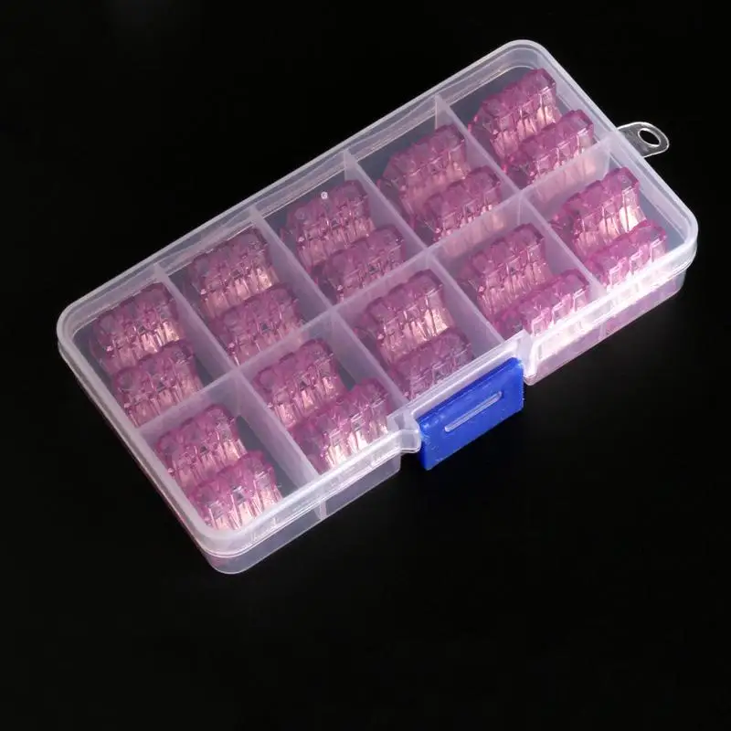 Быстрая муфта Универсальный 20 шт прозрачный блок толкающий провод разъем для