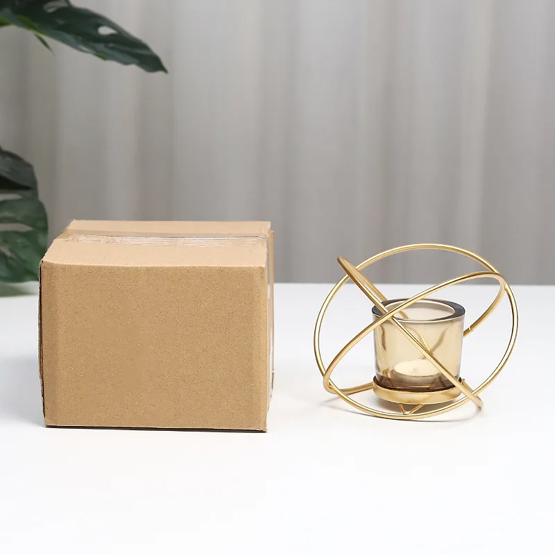 Подсвечник в Северном Европейском стиле геометрические железные подсвечники