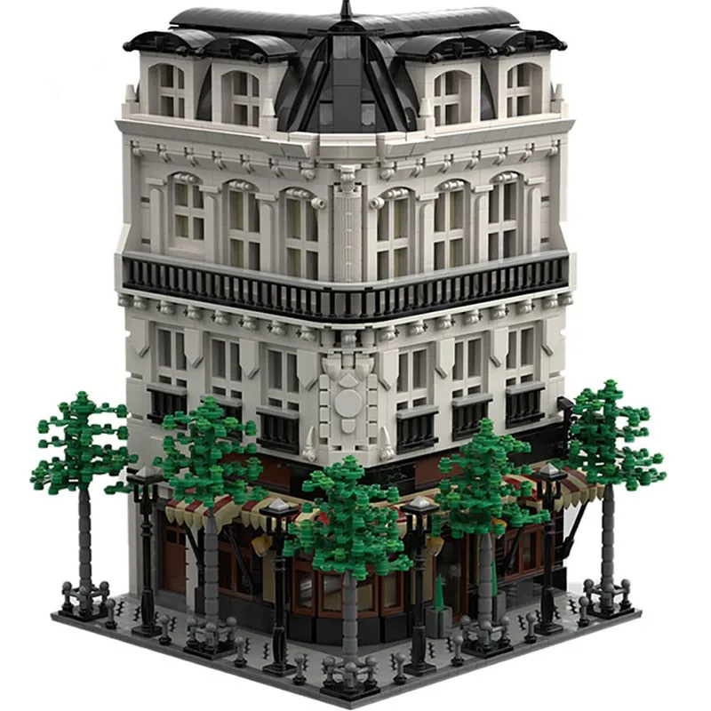 

MOC 40476 Paris Boulangerie Studio Bakery Shop Architecture Model Building Blocks City Series Street Store Children Bricks Toy