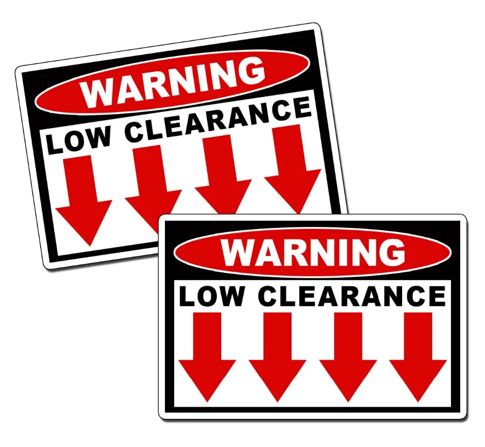 Предупреждающая наклейка на мини грузовик JDM 4x4 с низким зазором безопасная