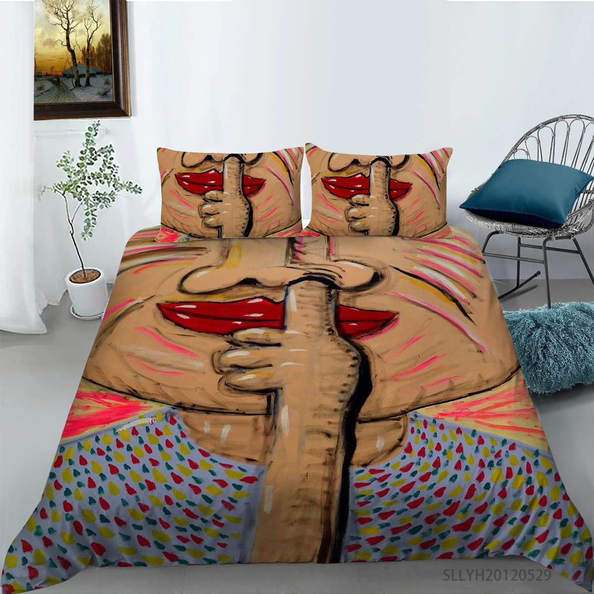 

Комплект постельного белья с забавным и милым рисунком, пододеяльник, домашний текстиль для детей, декор для спальни, одинарный, двойной размер, 2/3 шт. (без простыни)