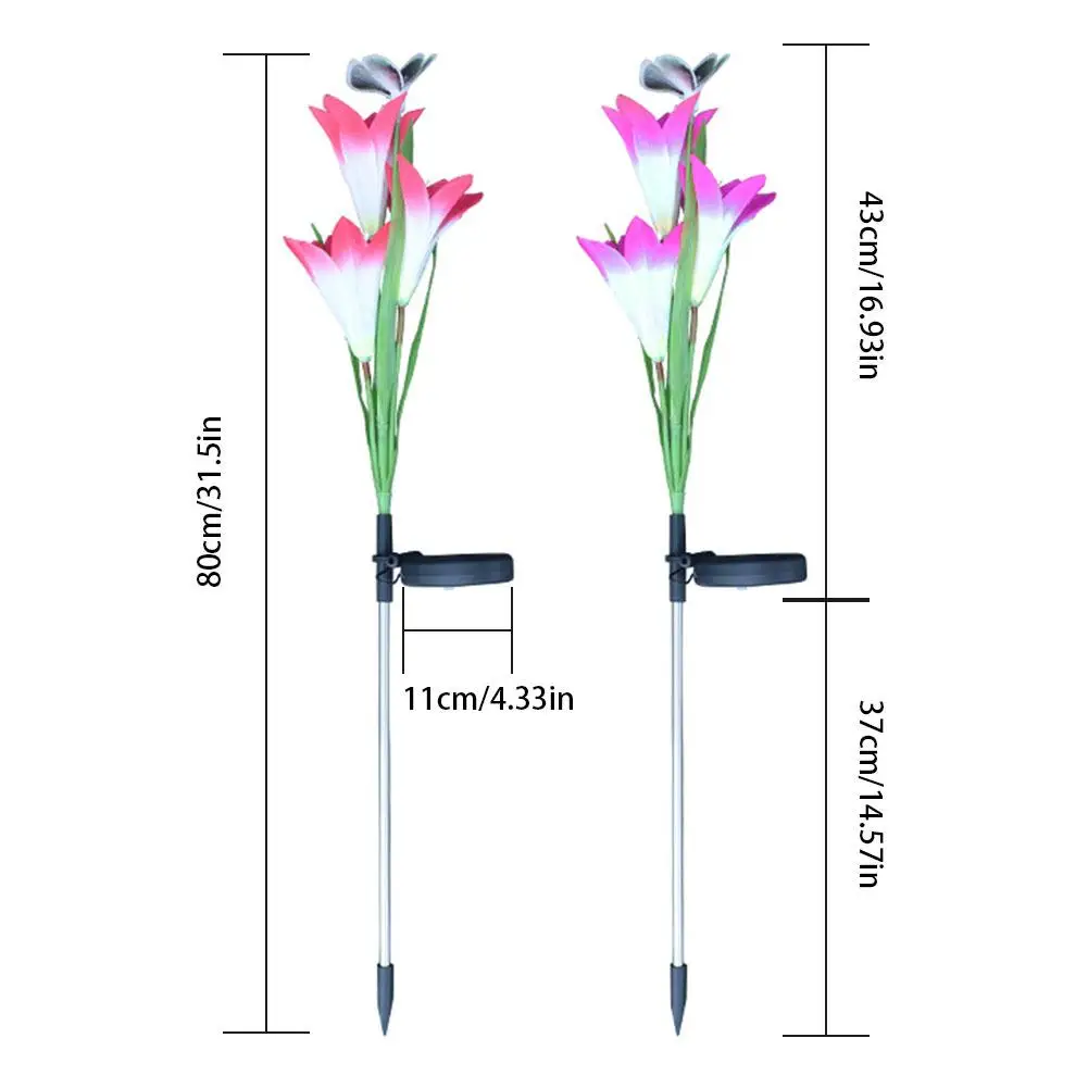 Садовый светильник на солнечной энергии водонепроницаемый 7 цветов меняющий