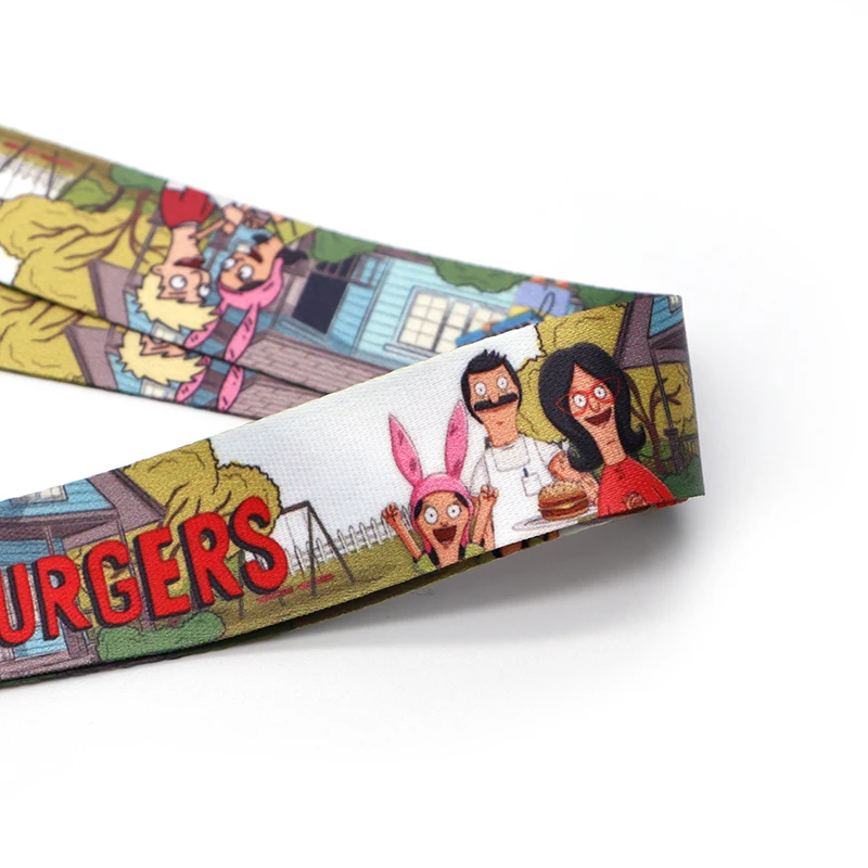 Боб мультфильм шнур ID держатель акварель ткань шнурки Мобильный телефон значка