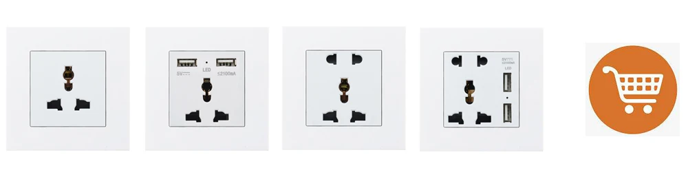 Atlectric европейская вилка розетка двойной usb зарядный порт домашняя настенная розетка двойная Тройная четырехъярусная электрическая розетка переходник usb,разетка с usb для дома,розетки