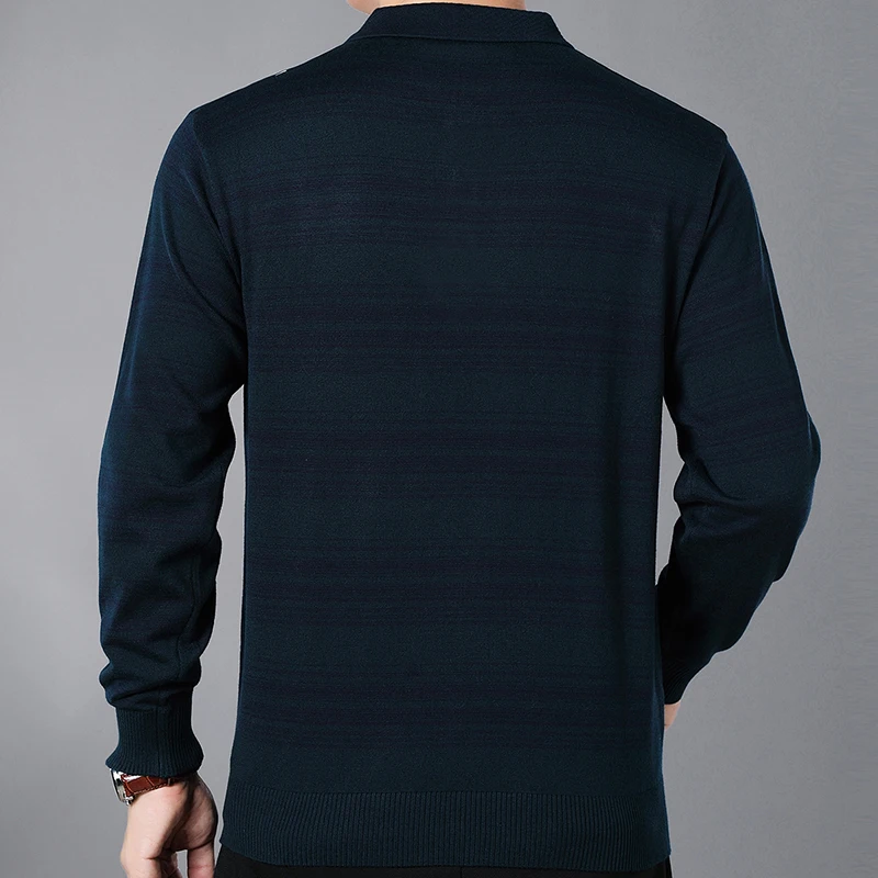 2021 брендовая Повседневная полосатая рубашка поло с длинным рукавом для фитнеса