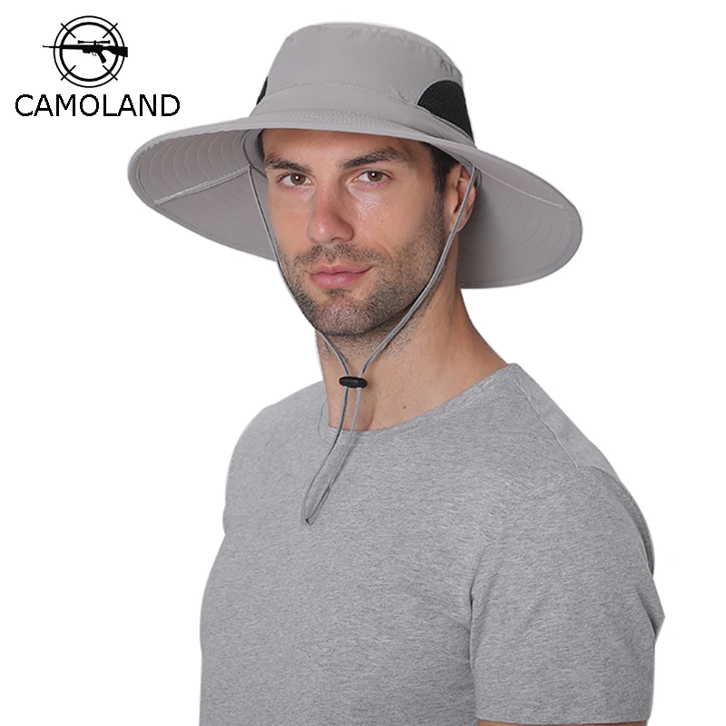 

Men Women Sun Hat Waterproof Boonie Hats Foldable Breathable Bucket Hat for Hiking Fishing Safari Beach UV Protection Panama Hat