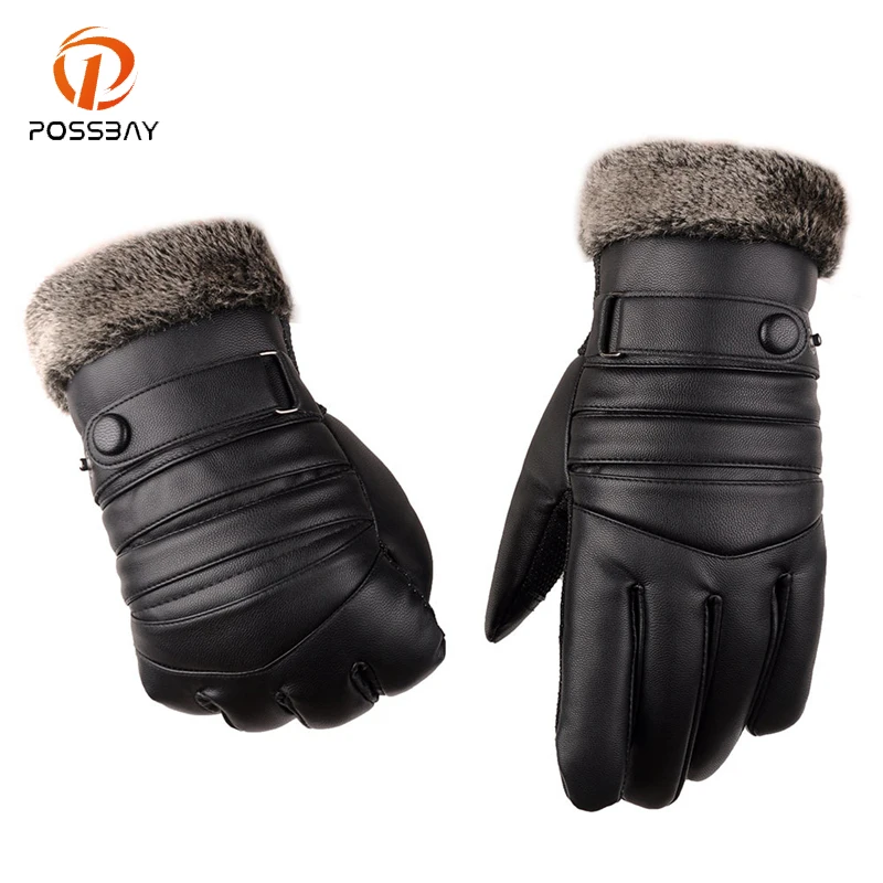 Мотоциклетные Перчатки POSSBAY теплые ветрозащитные перчатки для сенсорных экранов