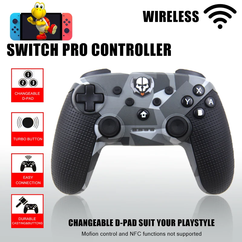 Профессиональный беспроводной геймпад с Bluetooth и джойстиком для Nintendo Switch Console и PC