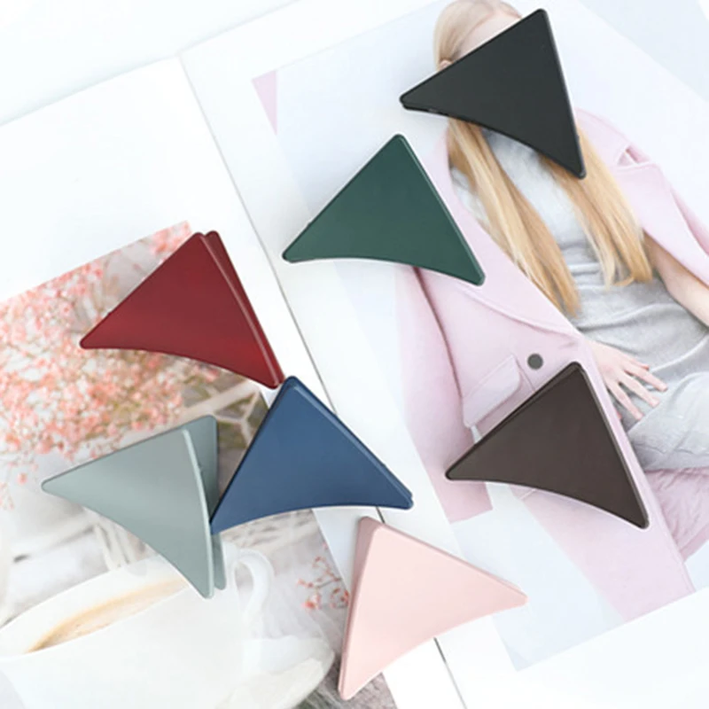 1 шт. одноцветные треугольные Когти для волос Акриловые зажимы заколка краб зажим