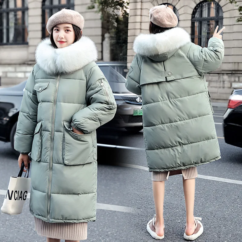 Новинка горячая Распродажа свободная большая парка с капюшоном модный большой