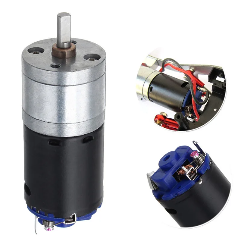 Щеточный двигатель RBRC GM25-370 DC 12 В вал 4 мм для MN-90 RC Q60 Q61 WPL B14 B16 B24 B36 C14 C24 1/16 запасные