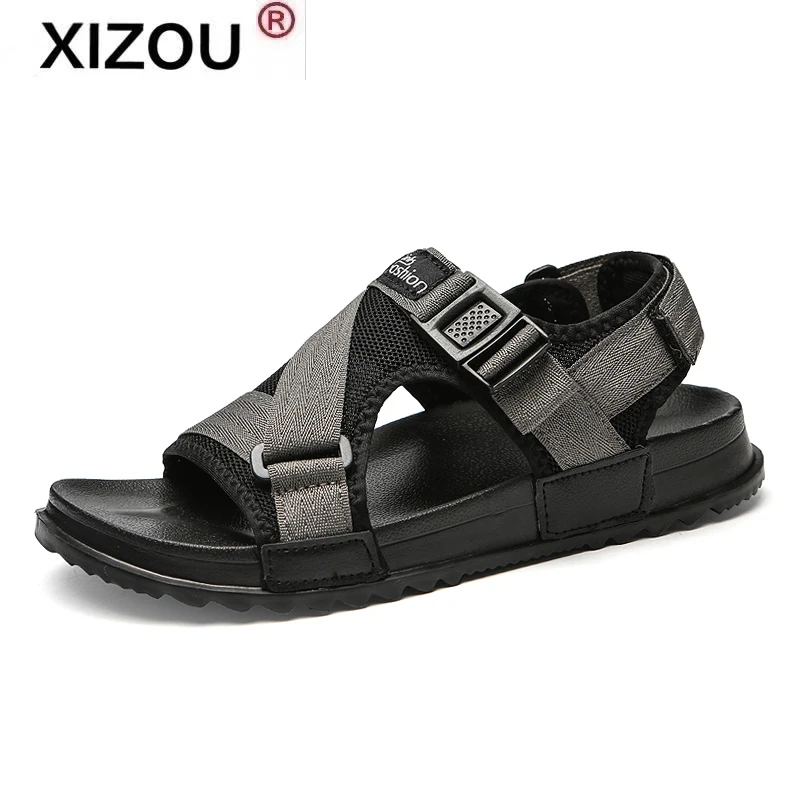 

Sandlias casuais masculinas, sapatos casuais para homens de verao, sanlias confortveis, respirveis, uso ao ar livre, plus size
