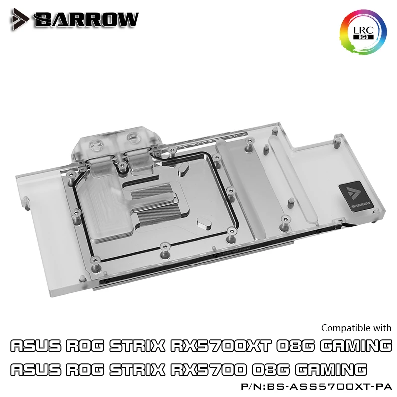 Курган полное покрытие GPU водоблок для ASUS ROG STRIX RX5700XT Аврора материнская плата 5V SYNC