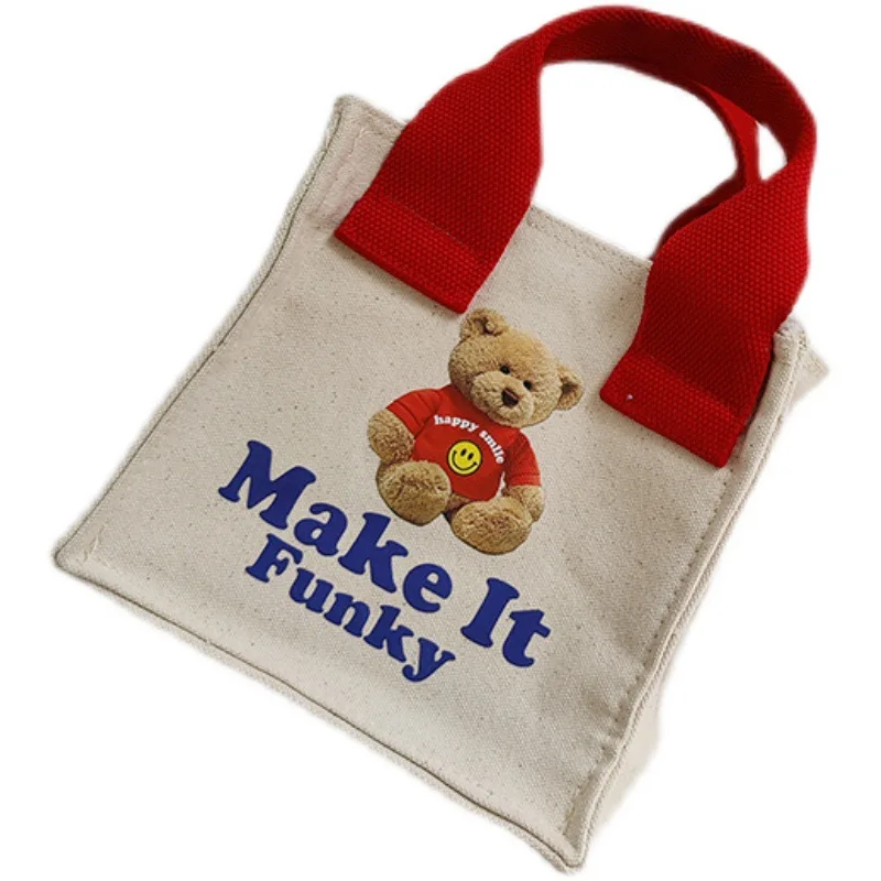 

Small Canvas Bag Women's Portable Handbag Designer Handbag Summer Printing Bag High Quality Women Handbags Shopping Bag Casual