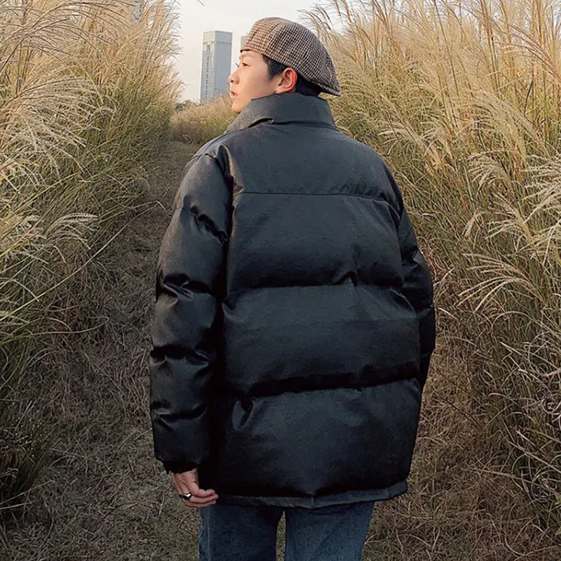 Liketkit мужские зимние пузырь пальто 2019 однотонные Цвет со стоячим воротником из