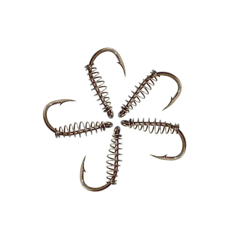 10 шт./пакет с высоким содержанием углерода Сталь пружиной и отверстие рыбы Крючки