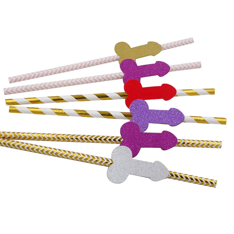 6 шт. бумага для пениса питьевая соломинка свадебной вечеринки свадебный душ