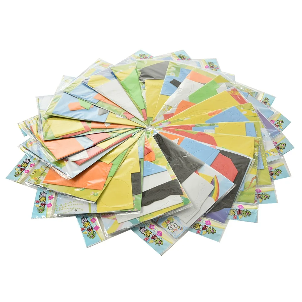 

DIY Cartoon Animal 3D EVA Foam Sticker Puzzle Toys Learning & Education Toys Multi-patterns Styles Random Kids Girl Toys