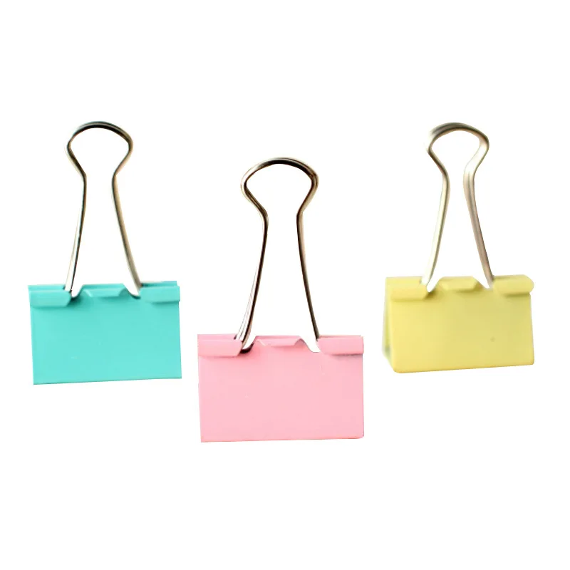 24 pcs Colour Long Tail Clip 32mm Swallow Test Paper Data Binder Bill Office Stationery Manufacturer Direct Sales | Канцтовары для