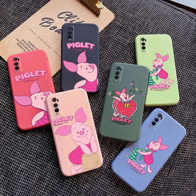 

Чехол для vivo Y70s, Y70T, Y71, Y71i, Y51a, y73, Y73S, Y9S, чехол с рисунком мультяшной свиньи, задняя крышка, силиконовый чехол