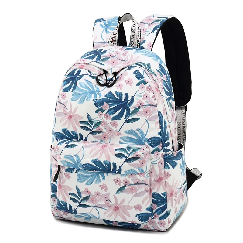 Women Backpacks Floral Print Canvas Backpack School Bag for Girls Rucksack Female Travel | Багаж и сумки