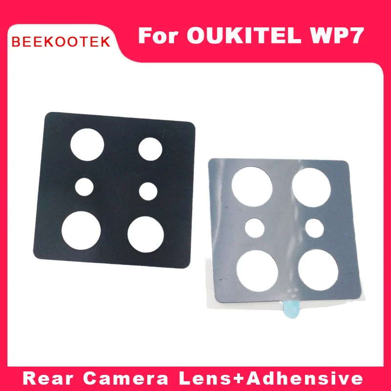 

New Original Oukitel WP7 Rear Back Camera Lens Glass+Foam Adheisive Repair Replacement Parts For Oukitel WP7 6.53 Inch Smartphon