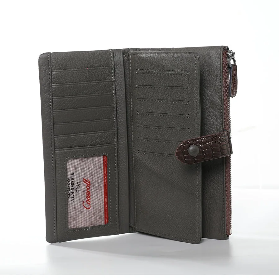 Женские кошельки с держателем для карт Женский кошелек из натуральной кожи