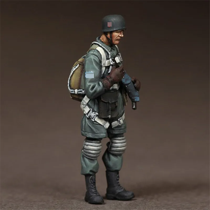 Фигурка из смолы масштаб 1/35 модельный набор парашютный солдат готовый к снятию