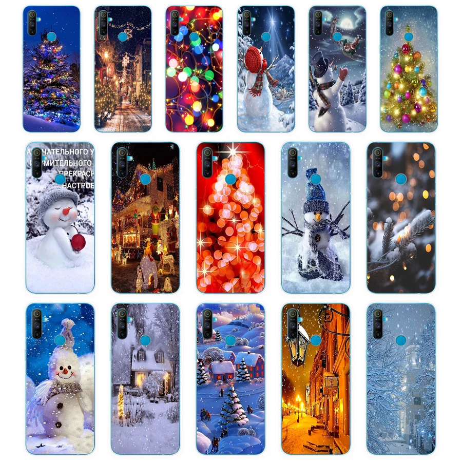 39SD Рождественские огни Мягкий Силиконовый ТПУ чехол для телефона OPPO A1K A5S A7 AX7 A5 A9