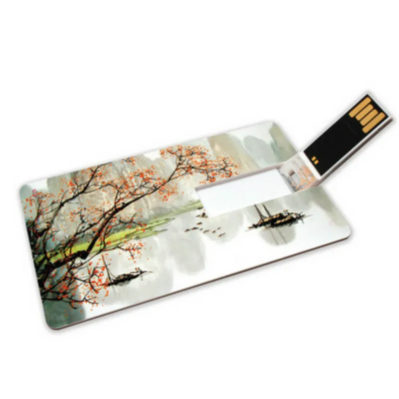 Wholesale Custom Cheap HD Full Color Print Logo Business Credit Card USB Flash Memory Stick Pen Drive 1GB 2GB 4GB 8GB 16GB | Компьютеры и