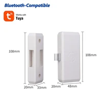 icbluetooth compatible smart drawer lock invisible free hole tuya mobile phone unlock smart anti theft file wardrobe lock