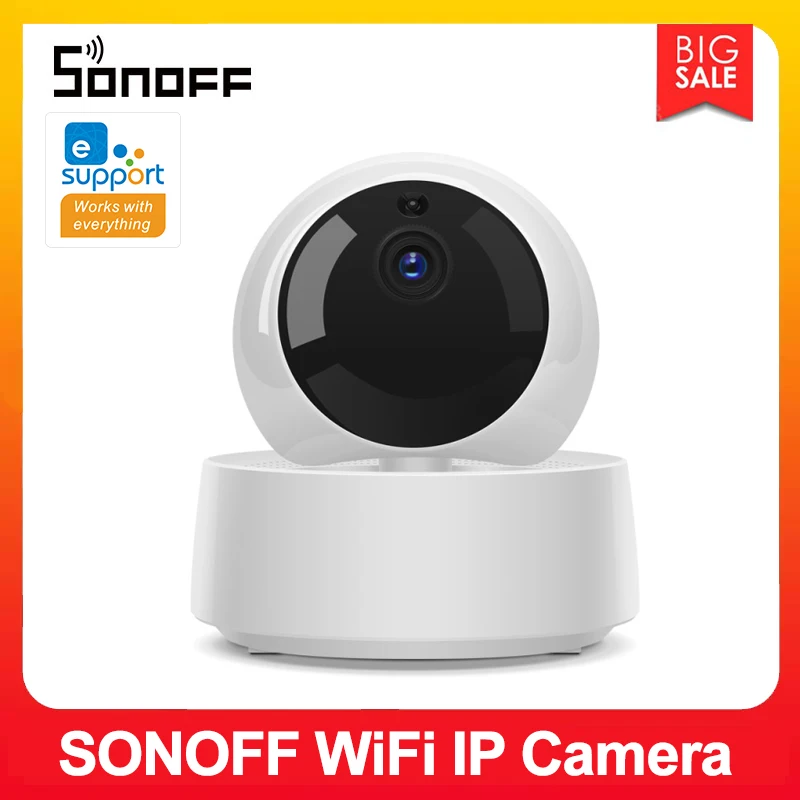 Мини Wi Fi IP камера SONOFF GK 200MP2 B 1080P умный дом E WeLink беспроводная 360 ИК видеонаблюдения